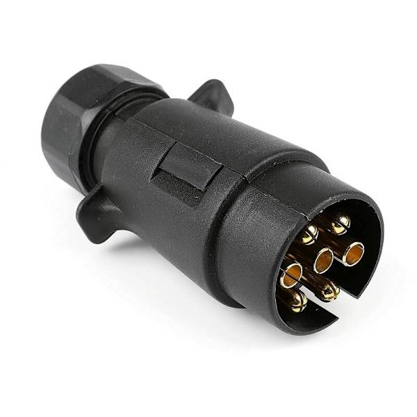 Tilhengerkontakt 7-pin hane 7-pin tilhengerkontakt for bil-campingvogn-sykkelstativhengere