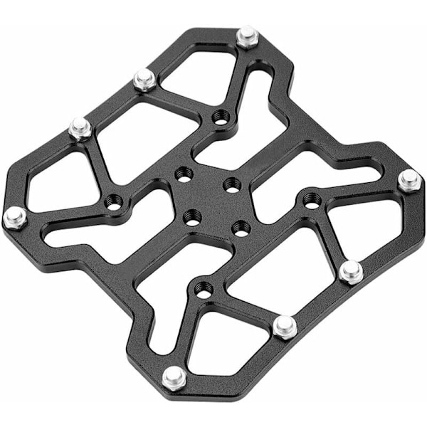 Klicka för att öppna den förstorade vyn 1 par Universal Aluminiumlegering Klickpedalplattformsadaptrar för SPD (Svart)
