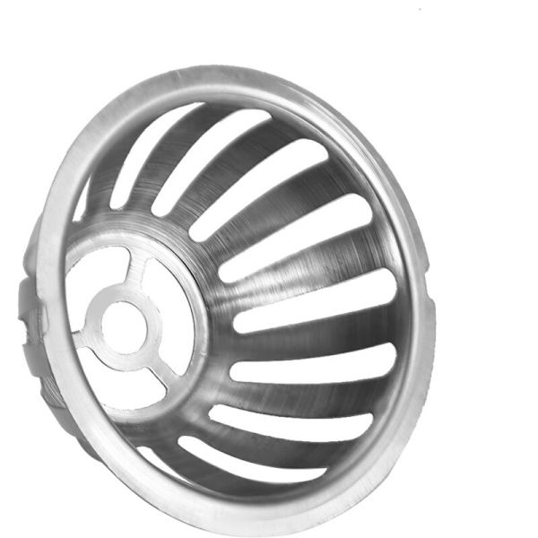 2 st Runda Golvbrunnar i Rostfritt Stål för Trädgård Balkong (100mm)