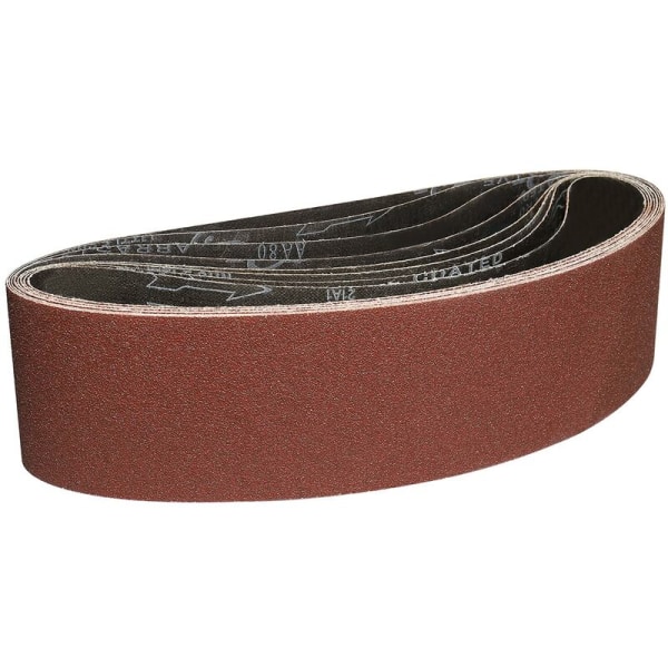 Hiomanauhat 100x915 mm - 8 kpl 80-karkean hiomanauhaa hiontaan ja kiillotukseen kannettavalla hihnahiomakoneella
