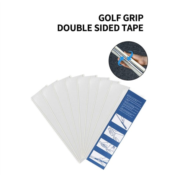 13 stk. Golf Grip Tape Dobbeltsidet Golfkølle Greb Forsnittet Golf Gummi Strimler