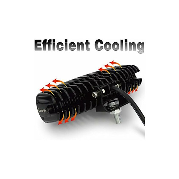 L18W-BH-FL-2 2X 18W LED arbeidslys tåkelys flom astigmatisme LED kjøretøy frontlykt bar for terrengkjøring byggeplass lastebiler tilhenger terreng Boa