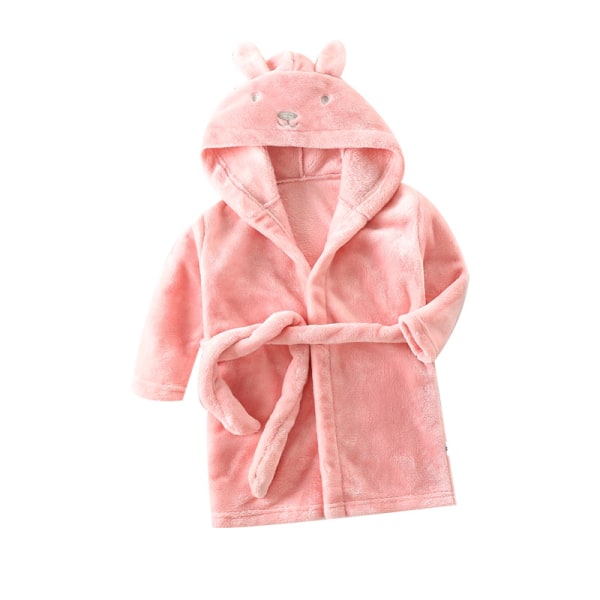 Badekåbe Børnebadekåbe Pink Rabbit Ears 150#