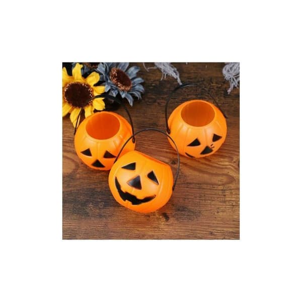 Bærbar Halloween græskar spand lanterne