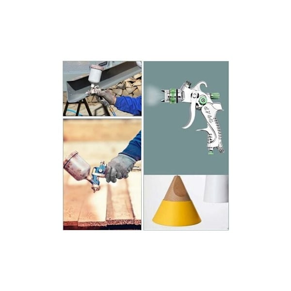 Professionel Højtryksmalingssprøjte Luft Sprøjtepistol Sæt Gravity Feed Pneumatisk Malingspistol HVLP 600CC 1.4MM/1.7MM/2.0MM 3 Dysestørrelser