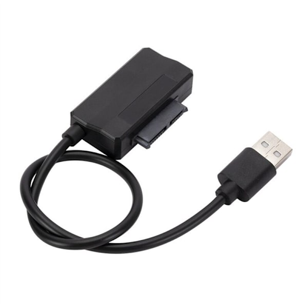 SATA7P+6P til USB2.0 for bærbar ekstern optisk stasjon kabinett USB SATA datakabel enkel stasjonskabel 30cm for bærbar CD-ROM