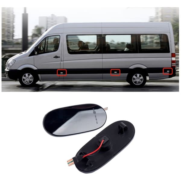 6X LED dynamiske sidemarkør blinklys indikatorlys for Sprinter W906 2006-2018 2006-2016