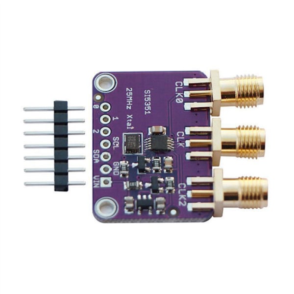 4X Si5351A I2C Klockgenerator Breakout Board 25Mhz 8Khz till 160Mhz för D9I2