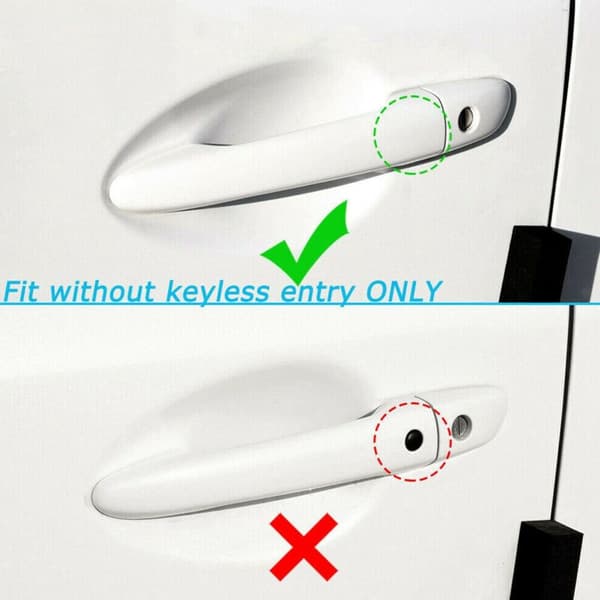 Fiber Style Side Door Handle Decoration Trims for MK6 2012-2015 2009-2016 - 2010-2014