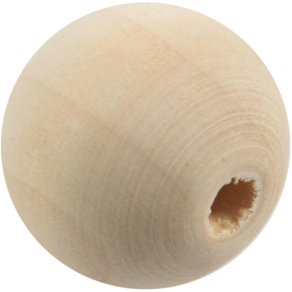 30X Træ Kugleafstandsperler 25mm (1 Tomme) - Fremstilling af Resultater, DIY Håndværk Træfarve