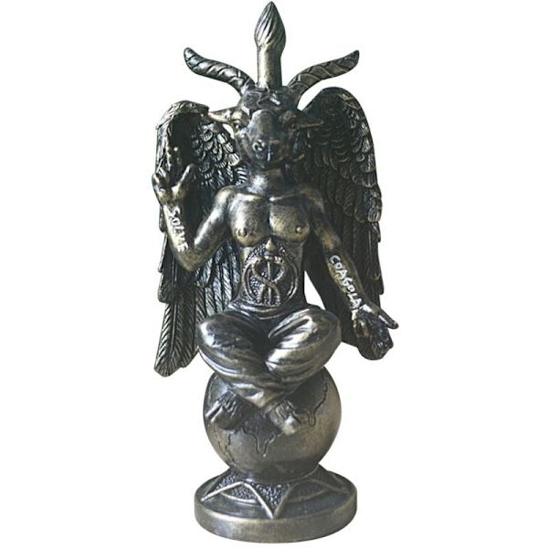 Satans idol Baphomet skulptur magisk meditation get staty harts konsthantverk religiösa prydnader heminredning