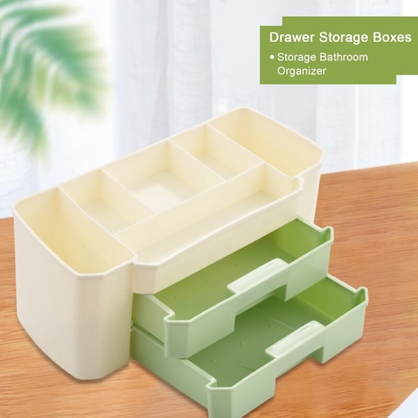 Plastik Makeup Organizer Skuffe Opbevaringsbokse Kvinder Kosmetiske Etuier Smykker Neglelak Opbevaring Badeværelse Organizer