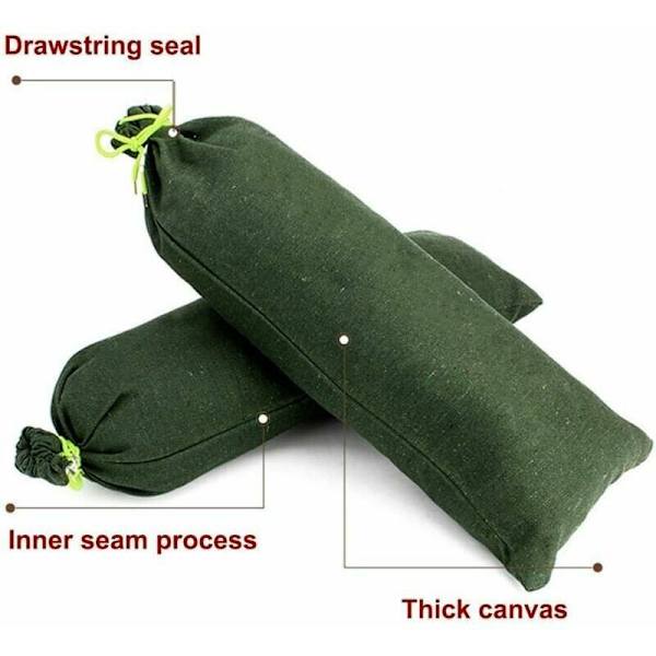 8 stk. Canvas Sandbag Anti-Flood Liner Mod Sand Flooding Forbedrede Designs Falmer Ikke Til Afvanding Til Garage Butik Skole Station Bygningsfaktor