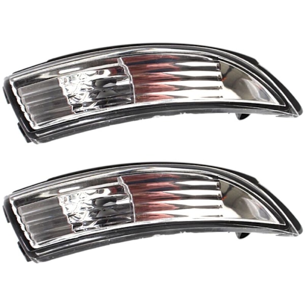 4X Höger Bilspegel Blinkers Dörr Spoiler Cover Repeater Ljus Hus för Fiesta Mk8 2008-2016 Utan Glödlampa