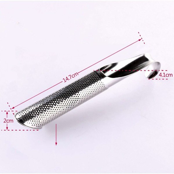Te-infuser i rustfrit stål - tepipe-tefilter med INOX-si