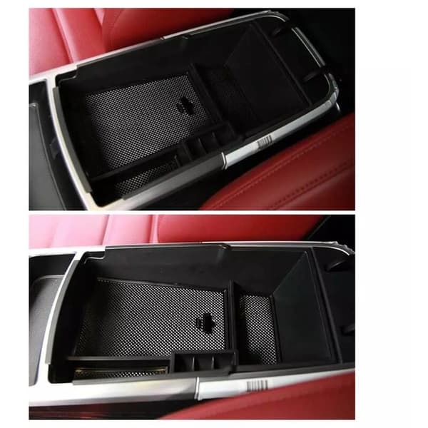 Bil Midterarmlæn Opbevaringsboks til KIA Stinger 2018 2019 2020 Central Control Armrest Box Container Auto Interiør Tilbehør