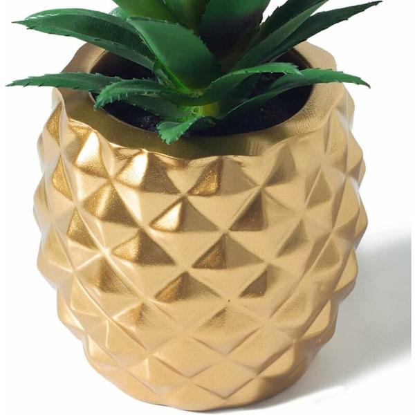 Kunstig Sukkulent Pottet Ananas Dekoration - Falsk Ananas Hjem Køkken Bord Dekoration