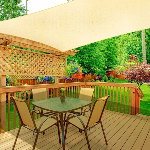 Varjopurje, puutarhan varjopurje, terassin varjopurje, aurinkopurje, 90 % UV-kestävä, hengittävä, terassille/puutarhaan (3X4M)