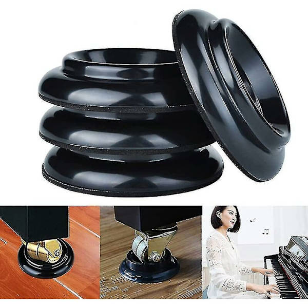 Sl Pianogolvskydd Caster Cups För Pianofötter 4-delad Möbelbensskyddsdyna Används För Att Skydda Golv Och Mattor Från Pianohjul Shis