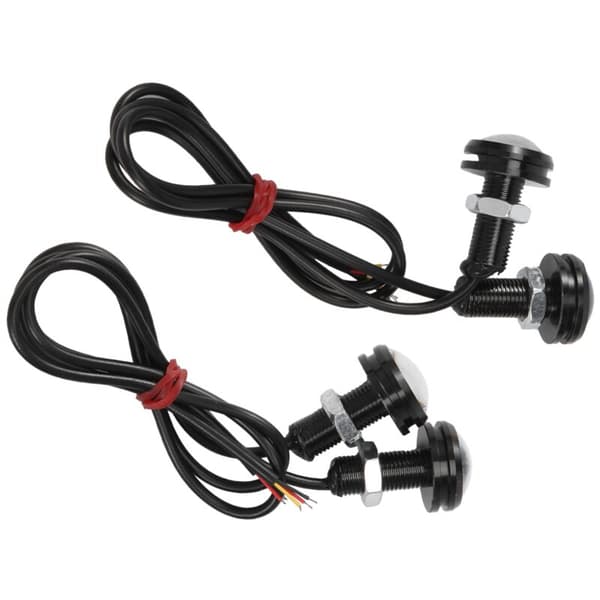 4 Dual Color Switchback 4014 12V 23Mm Pcs Led Lys Dagtid Drl Eagle Eye