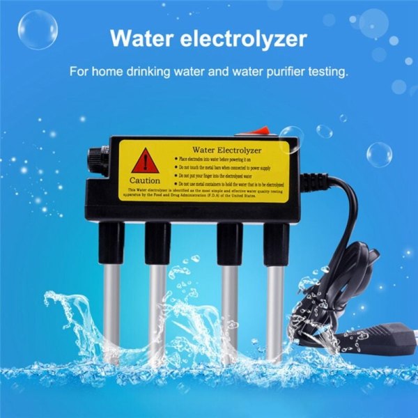 Elektrolyttester for vannkvalitet, elektrolytisk jernstang TDS-tester, EU-plugg