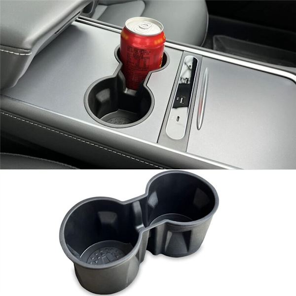 Kopholder til Model 3 Y 2021 2022 2023 Center Console Slot Clip Limit Slip Insert Hoder Cup D