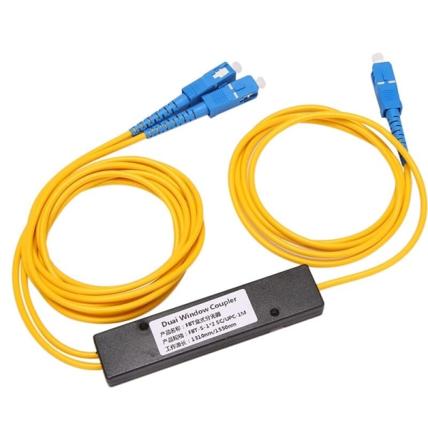 Ftth SC 1 X 2 Plc Enkeltmodus Fiberoptisk Splitter Optisk Kobler