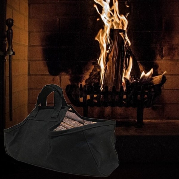 Utomhus Camping Canvas Väska Picknick Grill Ved Bärväska Camping Loggning Ved Förvaringsväska, Oberoende Typ
