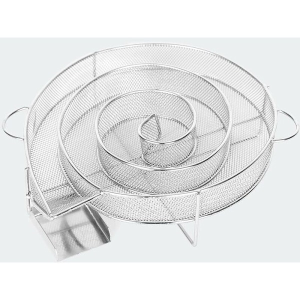 Kallrökgenerator för rökare Rökning Kött Fisk ，Grill 25×18×4cm Silver