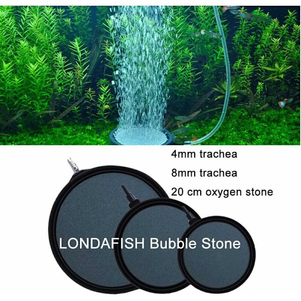 Luftsten til Akvarium - Oxygenpumpe - Luftstensdiffusor - Luftboblesten til Akvarium og Hydroponisk Akvarium