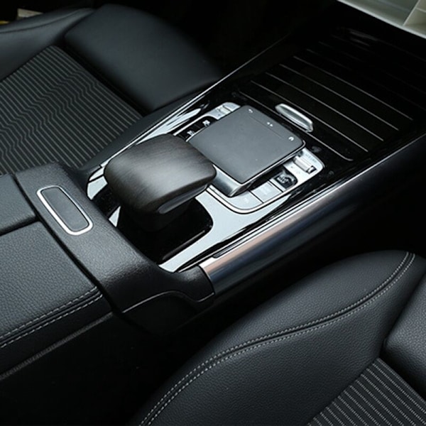 Til B-Klasse 2020 Center Control Armrest Hovedstøttebetræk ABS Eg Træstruktur