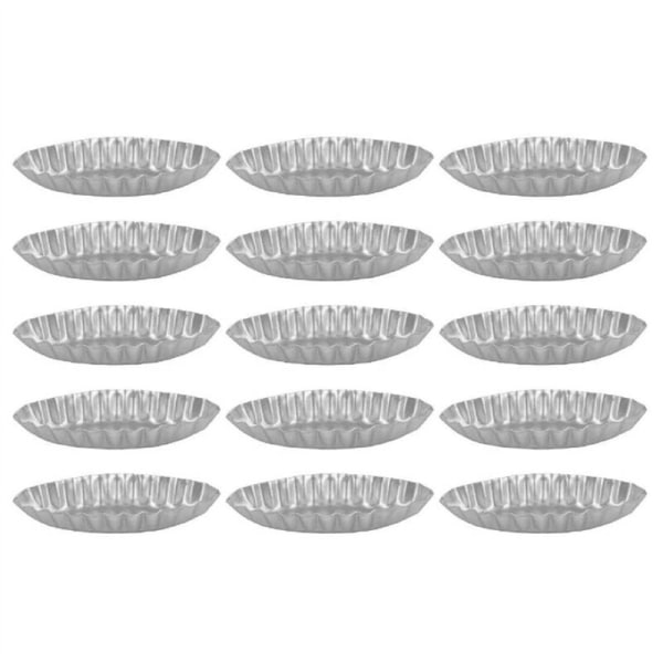 15 Pieces Fruit Cake Mold for in Kitchen Dessert French Cheese Long Ribbed Edge Boat Shape Cake Mold Durable