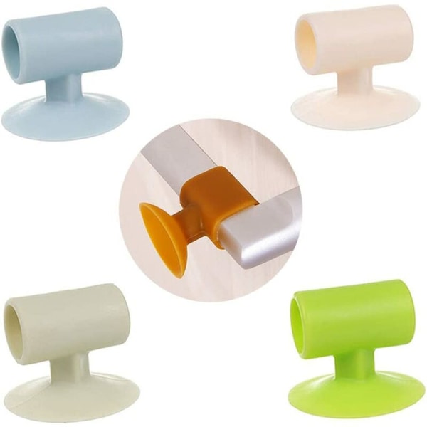 5-pack Silikon Dörrstopp Dörrstoppskydd Dörrstopp Dörrknopp Väggstötdämpare Skydd för Bättre Skydd av Dörrar Vägg