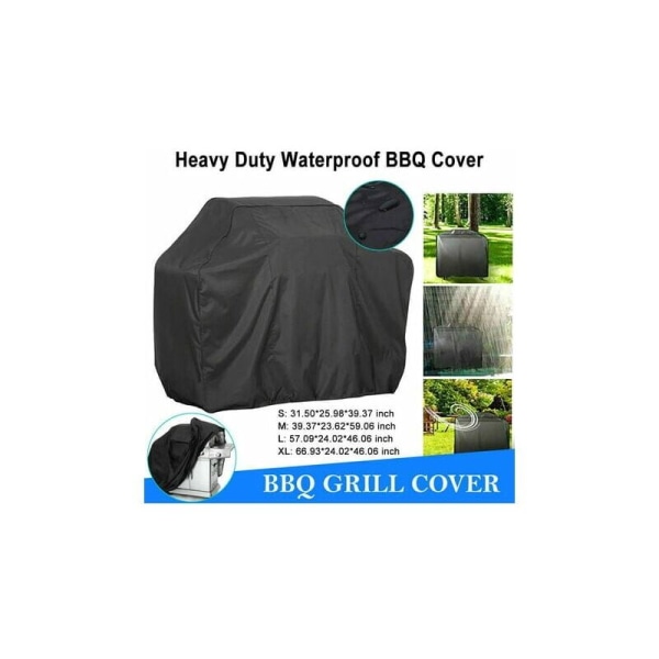BBQ Grill Cover 210D Oxford Fabric Vandtæt Udendørs BBQ Grill Cover (XL) 170x61x117cm