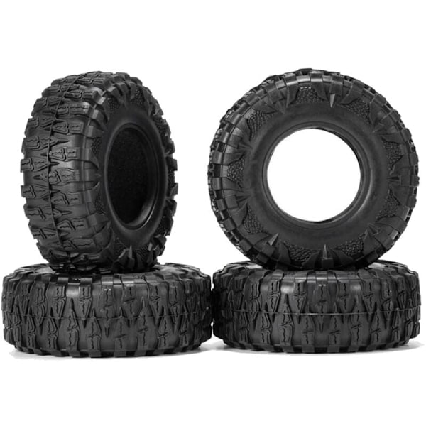 4 2,2 tommers gummihjul 2,2 hjuldekk for 1/10 Rc Crawler Scx10 Wrangler 2,2 hjul