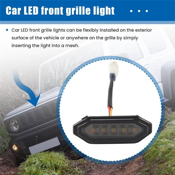 LED-maskivalot ulkovalot valkoinen valo Jimny JB64 JB74 2019 2020 2021