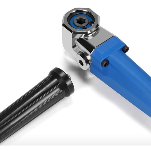 90° Vinkelforlengelse Drill Vinkeladapter Skrutrekker Hexnøkkel Drill Bit Socket Holder Strømværktøy-Blå
