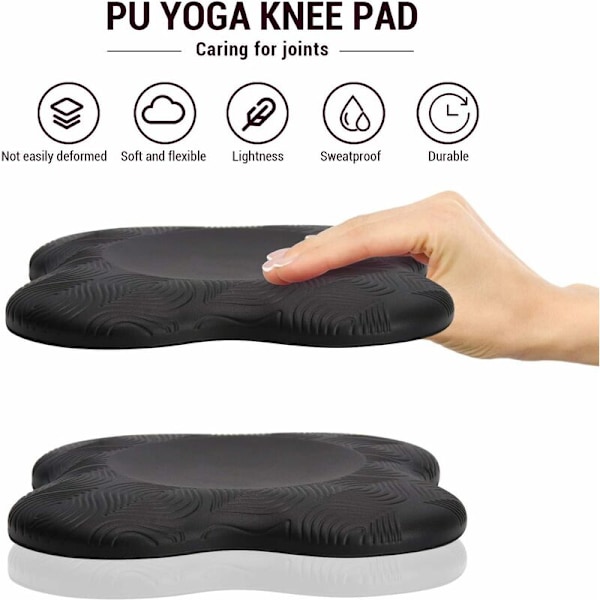 2 st Yoga Knäskydd, Halksäker Skum Yoga Knäskydd, Bekvämt Yoga Stöd, Sportbalans Kudde för att skydda Knä, Fotled, Armbåge, Hand -