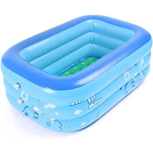 Oppustelig Baby Swimmingpool, Lille Børne Swimmingpool, Foldbar PVC, Rektangulær, Familie Brusebad, Vask, Bærbar Brusebad, Til Baby Og Barn