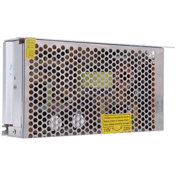 DC 12V 200W Justerbar LED-driver Bryter Spenningstransformator Strømforsyning