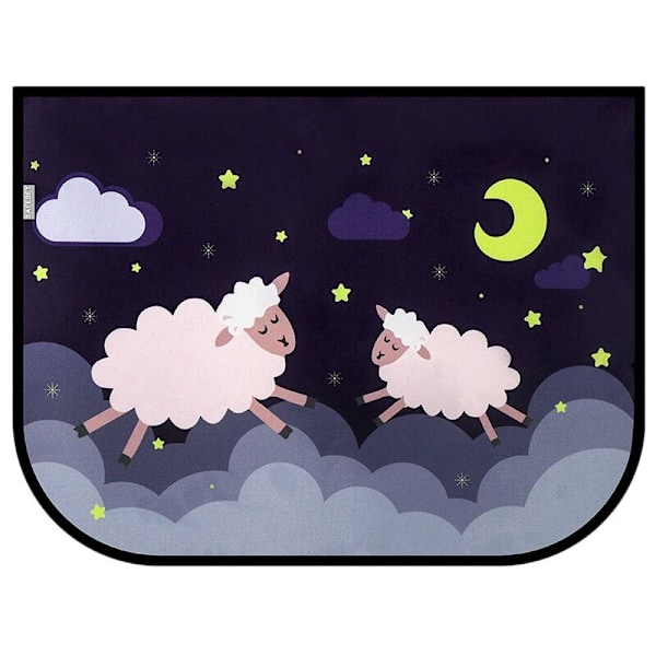 Car Styling Universal Magnetic Sunshade Cover Protect Curtain Cute Cartoon Side Window for Sheep