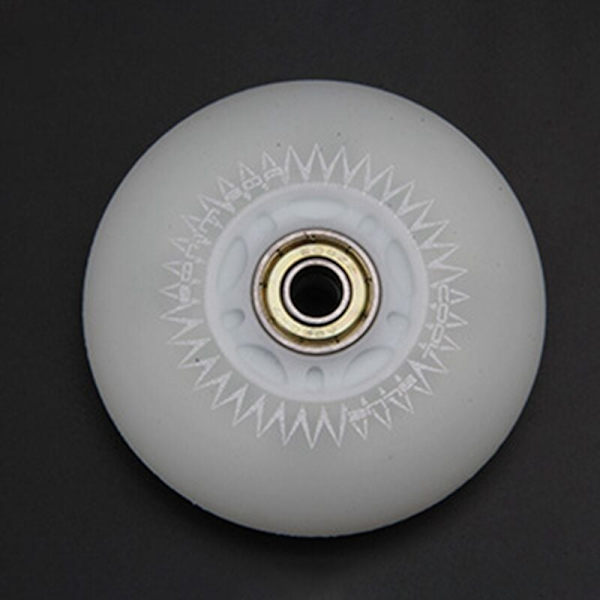80 mm hjul 4 stk. LED glidende skøjteløb blinkende hjulruller holdbare lysende udskiftning hvid