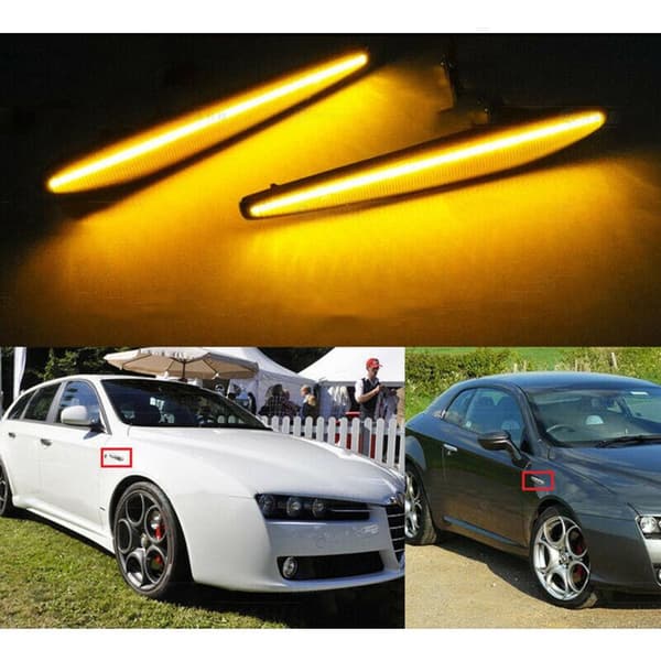 Dynamisk blinklys til sidemarkering til Spider 159 Sportwagon Brera 60691106