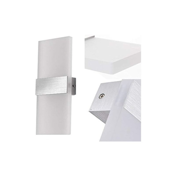 6W Indendørs LED Vægskinne 6000K Kold Hvid Akryl Vægslampe Moderne Design Størrelse: 29x11CM Bruges til at dekorere stue soveværelse gang trappe