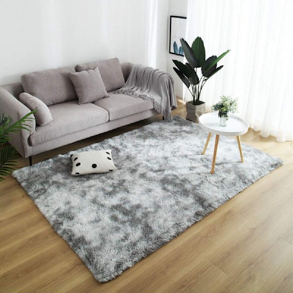 Myk teppe for myk myk imitert saueskinns teppe for sengside plysj gulvmatte sofa dekorativ pute teppe for barnehage sovesal