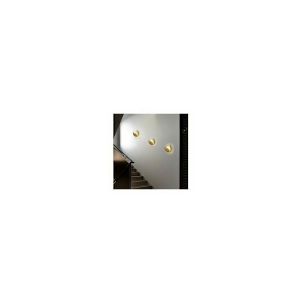 Messing Varm Lys 5W Soveværelse Sengelampe Væglampe Soveværelse Månelampe Solformørkelse Gang Trappe Lampe, 20cm