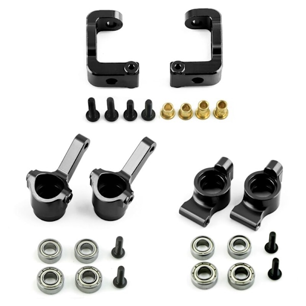 Bakre C-nav Metall Styrnavsadapter med Lager för LC RACING PTG-2 PTG2 1/10 RC Bil Uppgraderingsdelar, 1