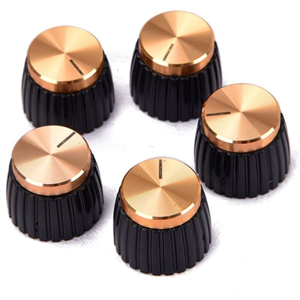 10 st Serie Gitarrförstärkare Kontrollknapp Knoppar Cap Rotary Elektrisk Akustisk Gitarr Volymknapp Cap Gitarrdelar Tillbehör