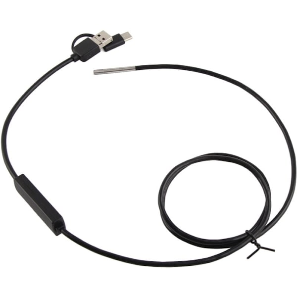 3-i-1 Vattentät Endoskop, 3,9 mm HD-lins, för Android Type-C Mobiltelefon, 1 m Kabel