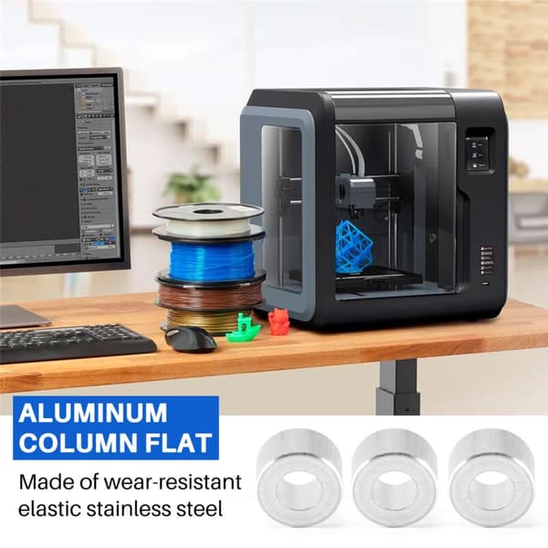 Aluminium Flat Column Pad Sticking Aluminium Bushing 6Mm Aluminium Barrier 3D Printer Tilbehør Til